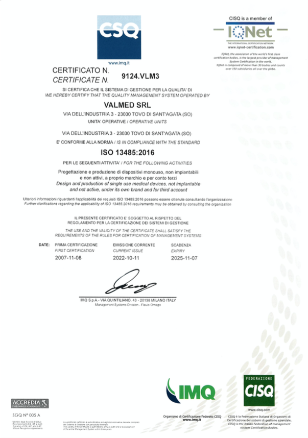 Certifate of valmed